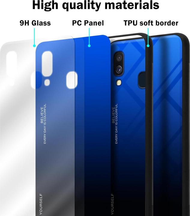 Actual product image Cadorabo TPU 2 colors glass cover (Samsung Galaxy A40)