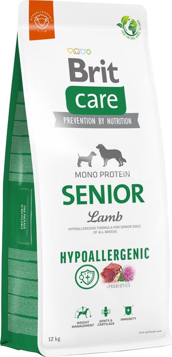 Image du produit Brit Care Hypoallergenic Senior Lamb&Rice - Croquettes pour chiens - 12 kg (Senior, 1 pcs, 12000 g)