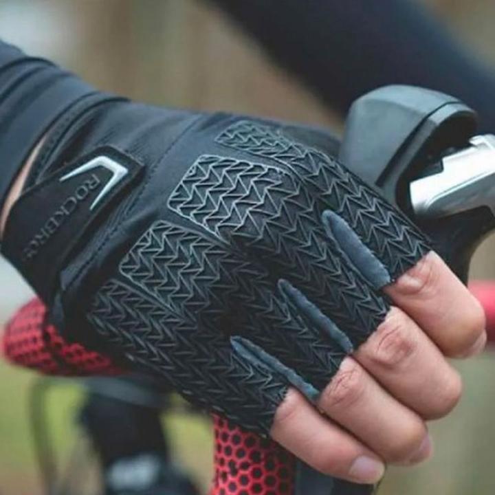 Produktbild Rockbros S169BGR XL cycling gloves with gel inserts - gray (XL)