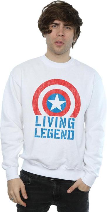 Actual product image Mens Captain America Living Legend Sweatshirt (M)