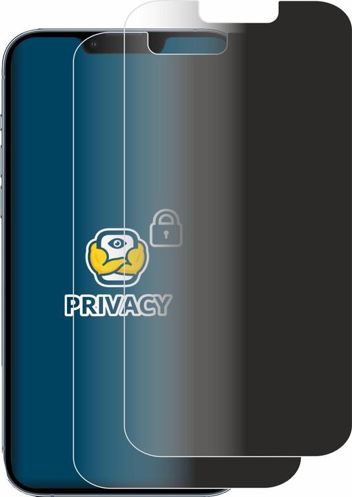 Produktbild BROTECT Sichtschutzfolie Anti-Spy Privacy Folie Blaulicht-Schutz (2 Stück, Apple iPhone 13 Pro Max)