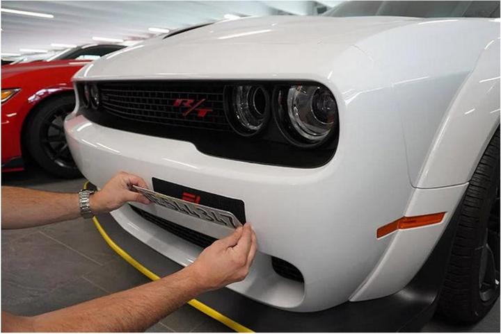 Produktbild Frameless Nummerrahmen (Front + Heck, Langformat)