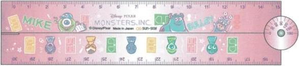 Produktbild Disney Die Monster AG (Lineal) 30 cm Klapplineal mit Winkelmesser/Chara Parade (300 mm)