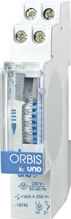 Actual product image Orbis DIN rail time switch Analogue distribution time switch UNO D 230 V