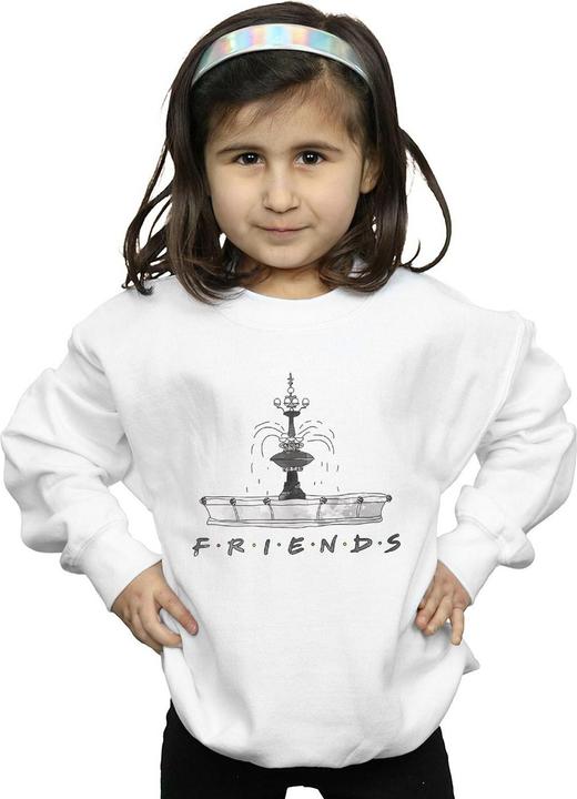 Actual product image Friends Girls Fountain Sketch Sweatshirt (116)