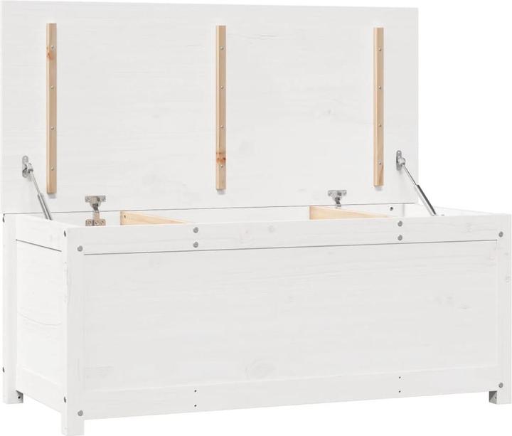 Actual product image VidaXL Truhe Weiss 110x50x45,5 cm Massivholz Kiefer,Farbe