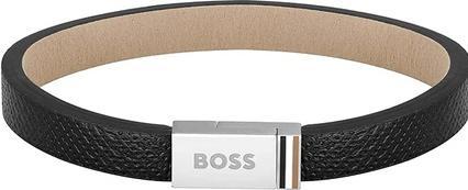 Hugo Boss Modern leather bracelet Jace 1580336 - Length: 17.5 cm (17.50 cm, Leder)