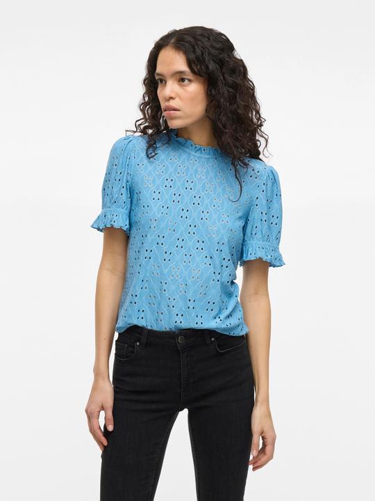 Image du produit Vila Besticktes Oberteil mit kurzen Ärmeln (XL)