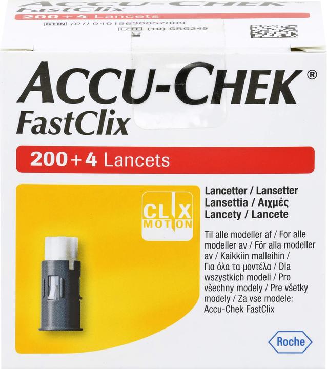 Produktbild Roche ACCU-CHEK Fastclix Lanzetten, 204 St. Zubehör (Lanzette)