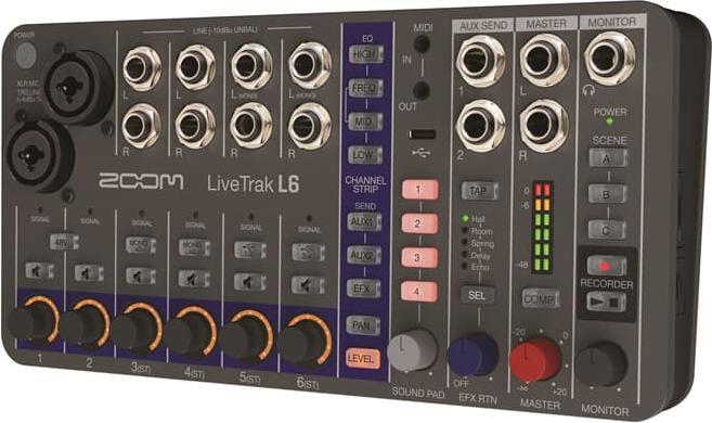 Actual product image Zoom LiveTrak L-6 (Studio- and Livemixer)