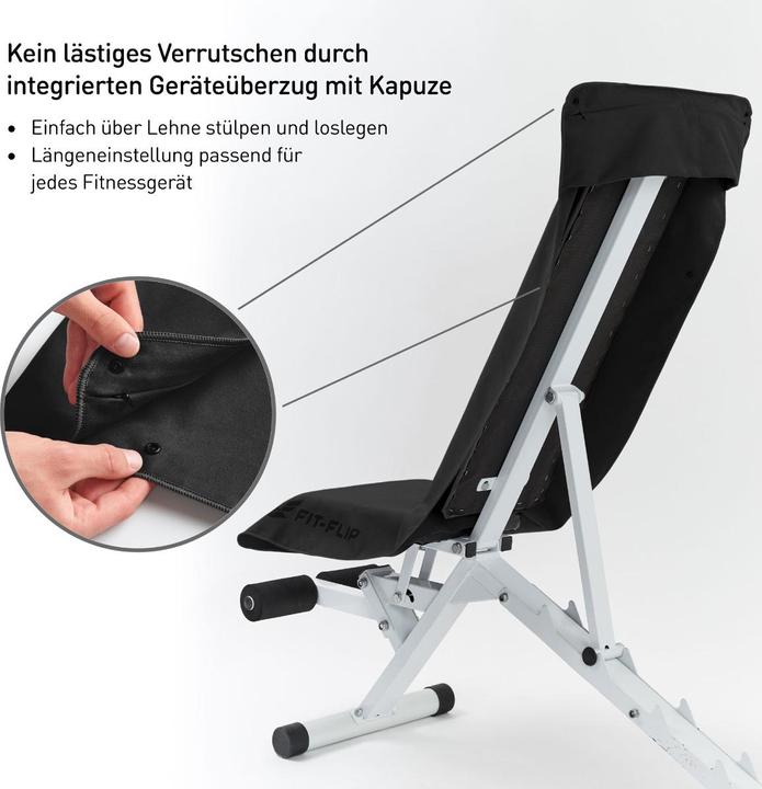 Actual product image Fit-Flip Fitnesshandtuch Mikrofaser mit Reissverschlusstasche 130x48cm (130 x 48 cm)