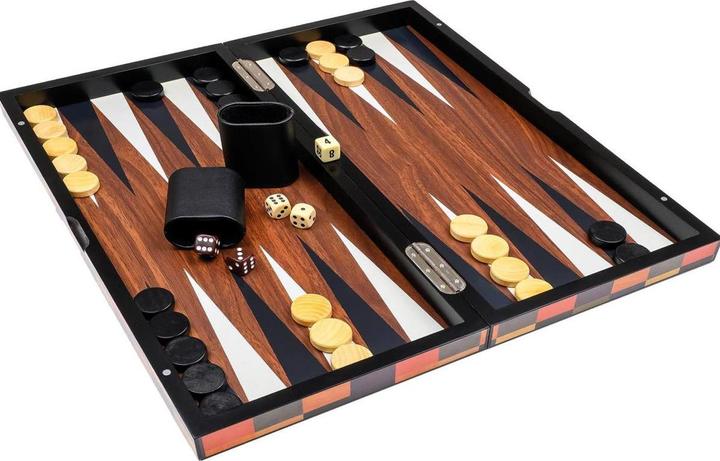 Actual product image Philos Backgammon Fourni large magnetic lock (German, French, Italian, English)
