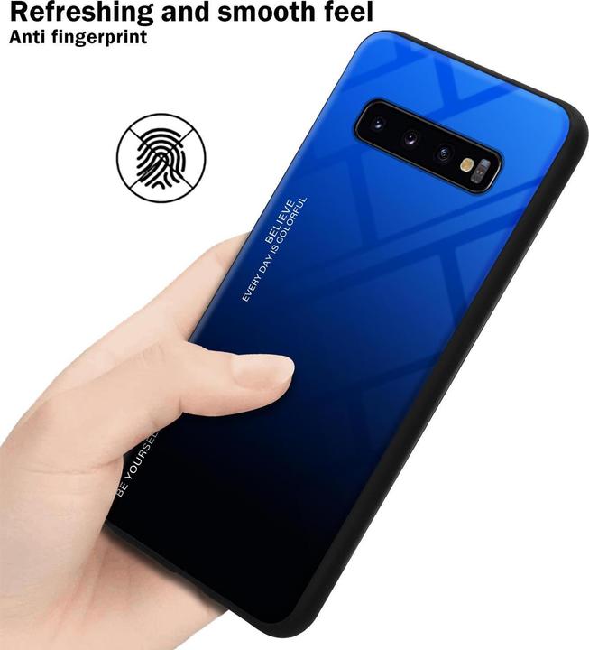 Produktbild Cadorabo TPU 2 Farben Glas Cover (Samsung Galaxy S10+)