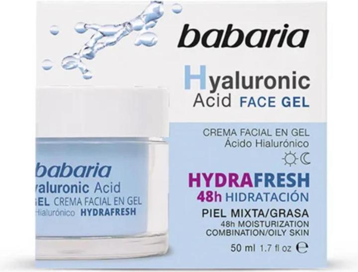 Actual product image Babaria Hyaluronic Acid Facial Gel Cream 50ml (50 ml, Day cream)