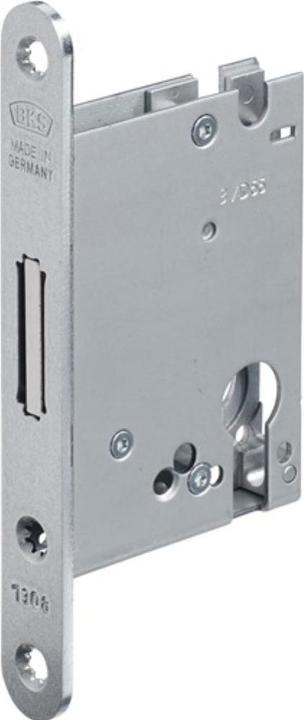 Produktbild BKS Einsteckriegelschloss 1308 PZ20/55 mm Stulp silber abgerundet (Einsteckschloss)