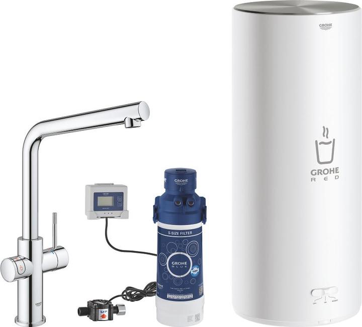 Image du produit Grohe Robinet de cuisine avec fonction filtre et eau bouillante GROHE Red Duo chrome brillant 30325001