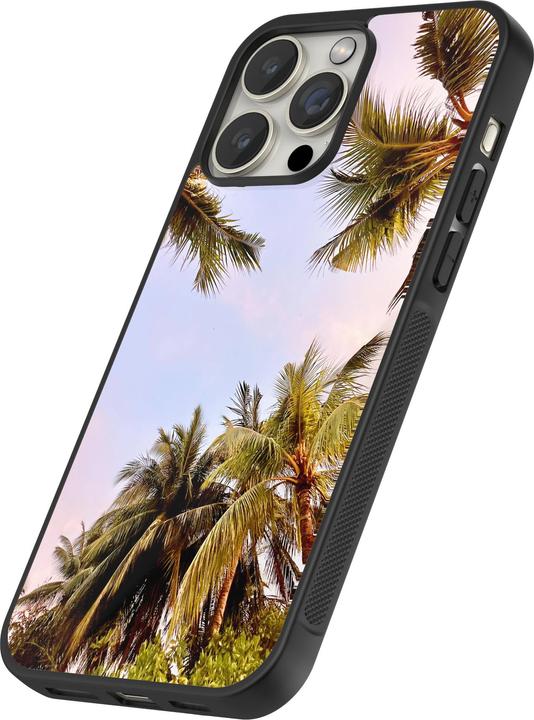 Image du produit PhoneLook Coque Silicone rigide noir Summer 2023 palm tree vibe (Apple iPhone 12 Pro Max)
