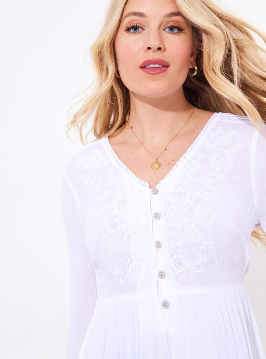 Actual product image Joe Browns Lace Trim Embroidered Tunic (44)