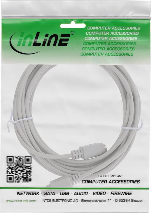 Produktbild InLine PS/2 Verlängerung (5 m, PS/2)
