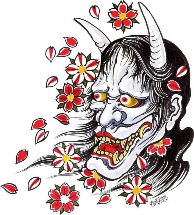 Image du produit Miami Ink Masque Hannya (37 x 40 cm)
