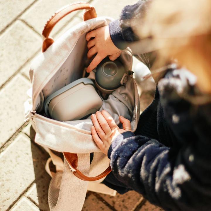 Image du produit Childhome Sac à dos pour enfants Club Signature canvas vieux blanc (7.40 l)