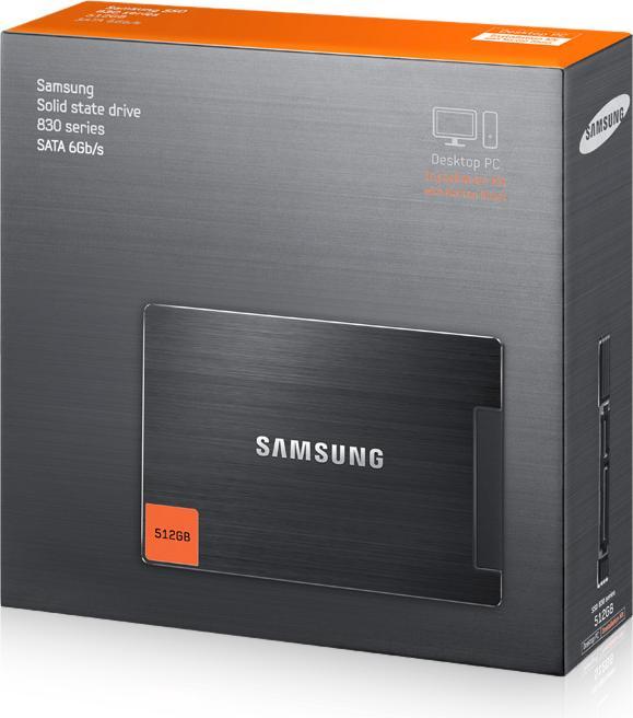 Actual product image Samsung SSD 830 Series (512 GB, 2.5")