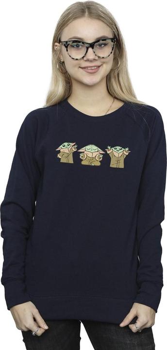 Immagine prodotto Star Wars The Mandalorian Grogu Poses Felpa Donna (XXL)