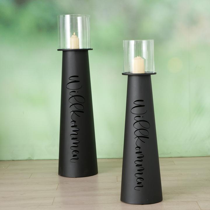 Produktbild Boltze Home Willkommen (2 x, Ø 31 x 114 cm, Ø 25 x 94 cm)