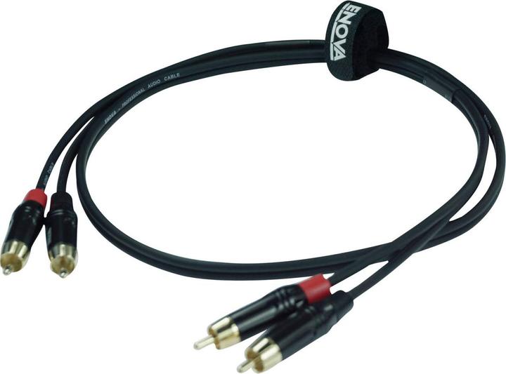 Image du produit Enova Câble Cinch RCA, rouge/noir, 3m, stéréo (3 m)