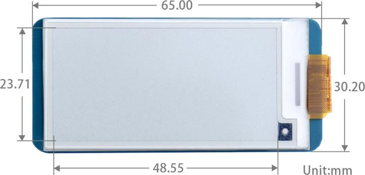 Produktbild WaveShare 250x122 2.13inch Schwarz Weiss E-Ink Display Raspberry Pi HAT