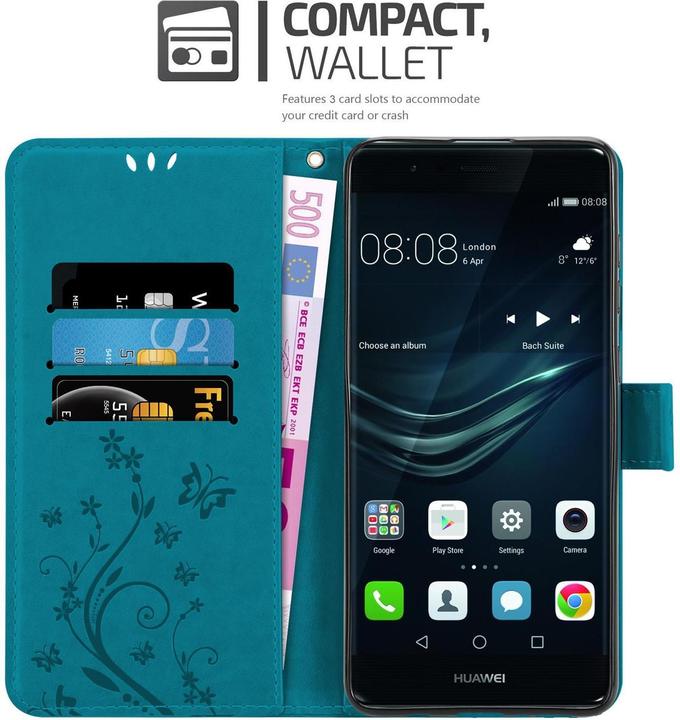 Productafbeelding Cadorabo Bloemen Boekomslag (Huawei P9 Plus)