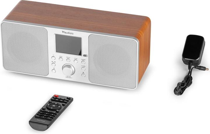 Produktbild Audizio DAB+ Radio Genua Silber, Radio Tuner: FM, DAB+ (FM, DAB+, Bluetooth)