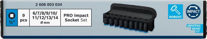 Actual product image Bosch Professional Zubehör PRO Impact (11 mm, 12 mm, 8 mm, 10 mm, 7 mm, 9 mm, 6 mm, 14 mm, 13 mm)