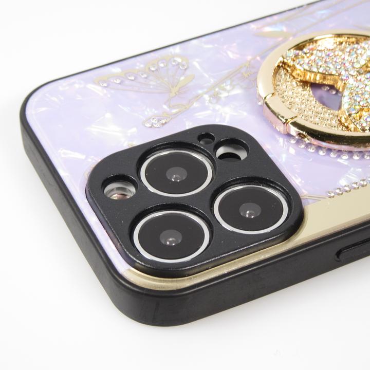 Produktbild PhoneLook Hülle Perlmutt Schmetterling Strass mit Videounterstützung t (Apple iPhone 13 Pro Max)