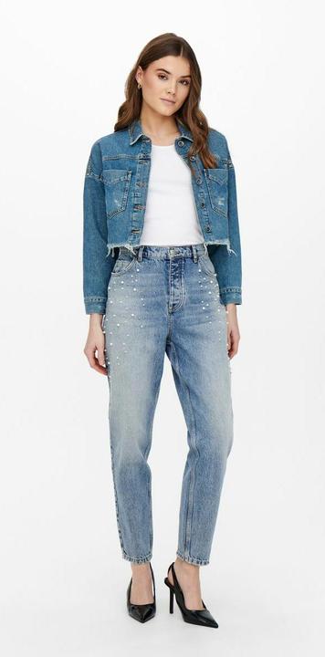 Image du produit Only ONLJanet Life Reg Jeans boyfriend perlé (32)