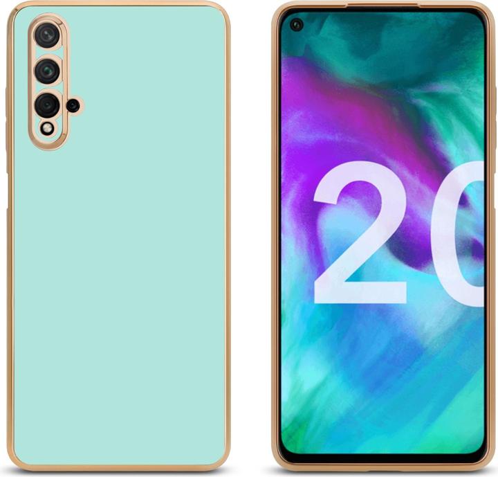 Productafbeelding Cadorabo Hoesje voor Honor 20 / 20S / Huawei NOVA 5T in TPU met camerabescherming LM130 Style (Huawei Nova 5T, TCL 20S, LG K20)