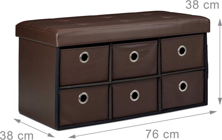 Immagine prodotto Relaxdays Panca contenitore (76 cm)