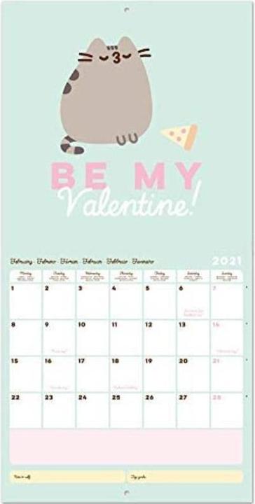 Actual product image Pusheen A calendar for daily planning in the Foodie Collection (30 x 30 cm)