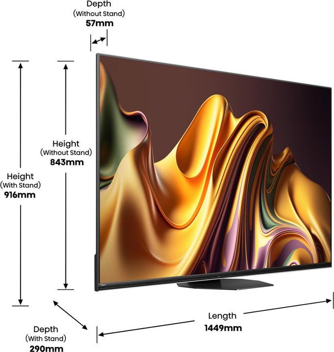 Immagine prodotto Hisense TV 65U8NQ (65", U8NQ, Mini-LED, 4K)