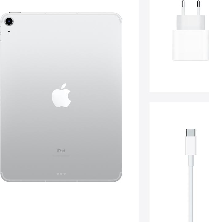Produktbild Apple iPad Air 2020 (4. Gen) (4G, 10.90", 256 GB, Silver)