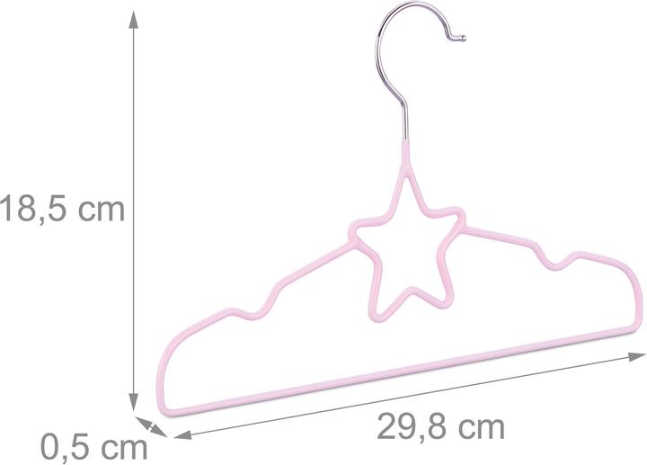 Actual product image Relaxdays Kids Hangers Set of 10 (10 x)