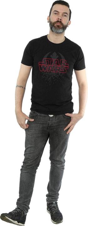 Actual product image Star Wars Mens The Last Jedi Shattered Emblem T-Shirt (S)