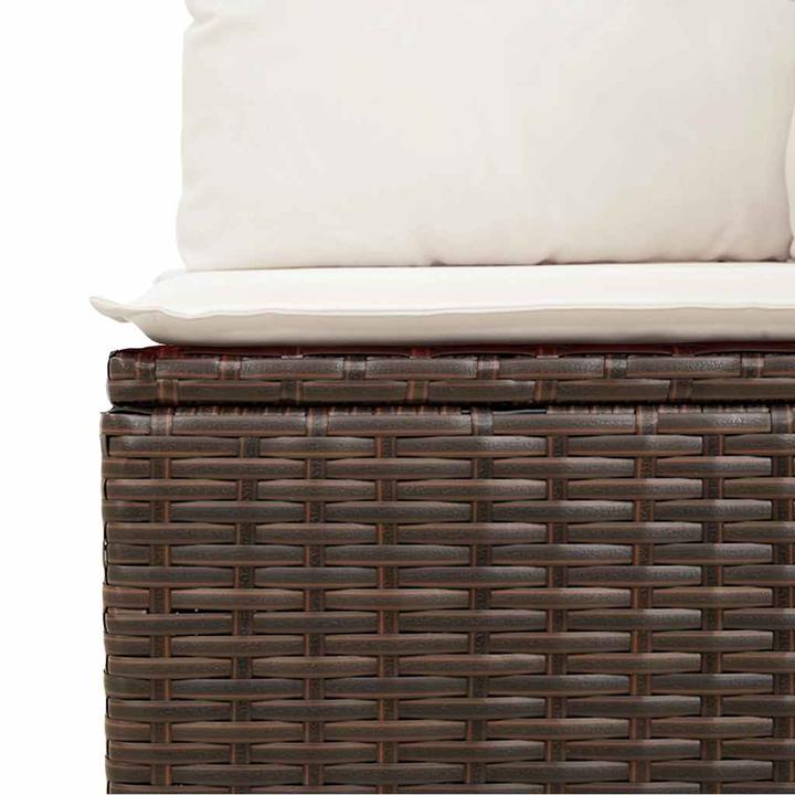 Image du produit VidaXL Meuble de jardin Canapé Lounge Salon 7 pièces brun poly rotin