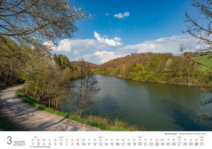 Actual product image Hückeswagen 2025 picture calendar A3 landscape spiral binding (A3, Hardcover, German)