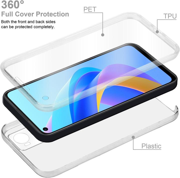 Immagine prodotto Cadorabo Custodia TPU 360 gradi per Oppo A36 / A76 (Oppo A36, Oppo A76)