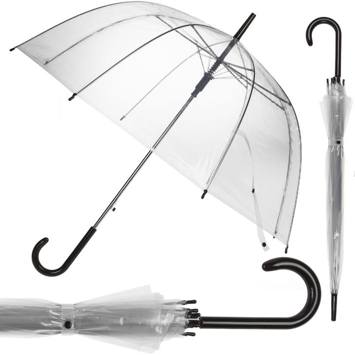 Produktbild Out of the blue 4er-Set Regenschirm mit AutomatikÃ¶ffnung, transparent, Ã˜ 85 cm
