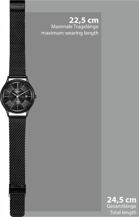Image du produit John Rothmann Montre Automatique Homme Modern I. en acier inoxydable noir - 26877 (Montre analogique, 40 mm)
