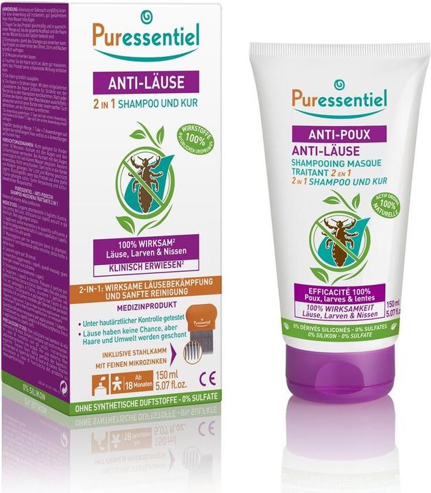 Puressentiel Anti-Läuse-Shampoo-Maske (150 ml, Läuse Shampoo)