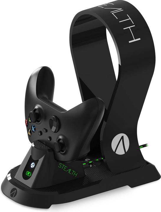 Actual product image Stealth Charging Station + Headset Stand (Xbox Series X, Xbox One X, Xbox One S, Xbox Series S)