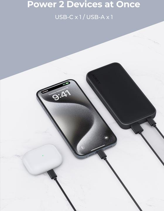 Image du produit Aukey Sprint 10000mAh PB (10000 mAh, 15 W, 15 Wh)